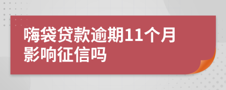 嗨袋贷款逾期11个月影响征信吗