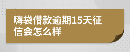 嗨袋借款逾期15天征信会怎么样