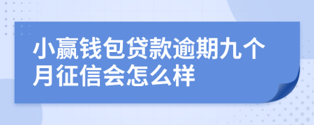 小赢钱包贷款逾期九个月征信会怎么样