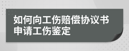 如何向工伤赔偿协议书申请工伤鉴定