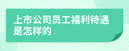 上市公司员工福利待遇是怎样的