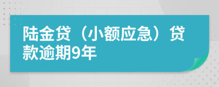 陆金贷（小额应急）贷款逾期9年