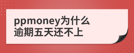 ppmoney为什么逾期五天还不上