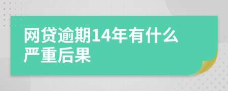 网贷逾期14年有什么严重后果