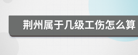 荆州属于几级工伤怎么算