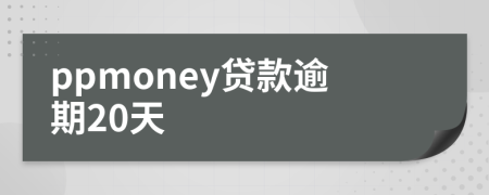 ppmoney贷款逾期20天