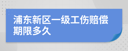 浦东新区一级工伤赔偿期限多久