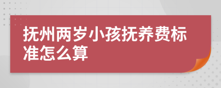 抚州两岁小孩抚养费标准怎么算