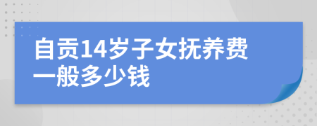 自贡14岁子女抚养费一般多少钱