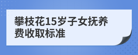 攀枝花15岁子女抚养费收取标准