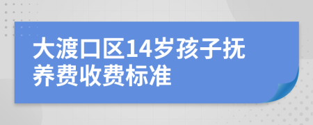 大渡口区14岁孩子抚养费收费标准