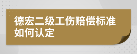 德宏二级工伤赔偿标准如何认定