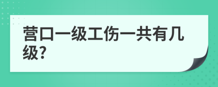 营口一级工伤一共有几级?