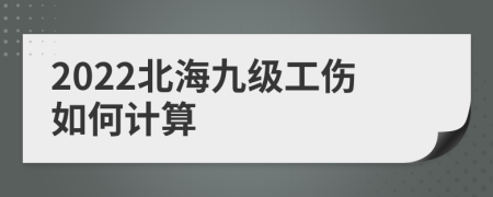 2022北海九级工伤如何计算