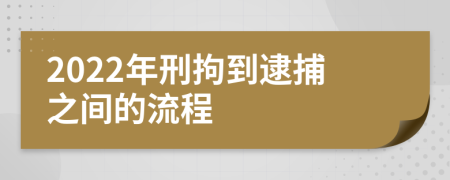 2022年刑拘到逮捕之间的流程