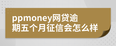 ppmoney网贷逾期五个月征信会怎么样