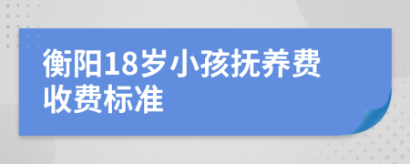 衡阳18岁小孩抚养费收费标准