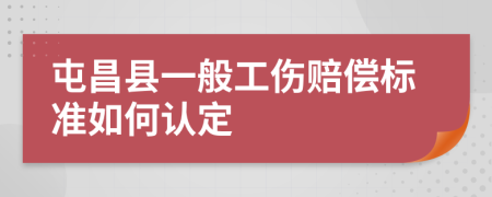 屯昌县一般工伤赔偿标准如何认定