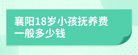 襄阳18岁小孩抚养费一般多少钱