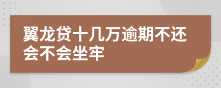 翼龙贷十几万逾期不还会不会坐牢