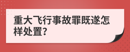 重大飞行事故罪既遂怎样处置？