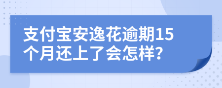 支付宝安逸花逾期15个月还上了会怎样？