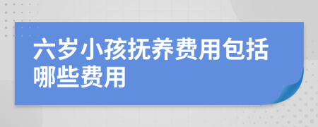 六岁小孩抚养费用包括哪些费用