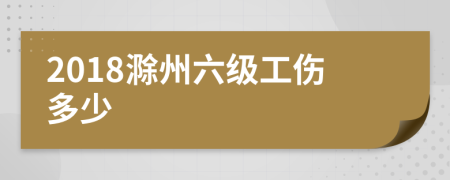 2018滁州六级工伤多少