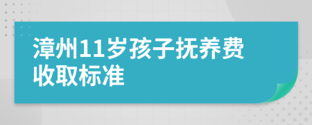 漳州11岁孩子抚养费收取标准