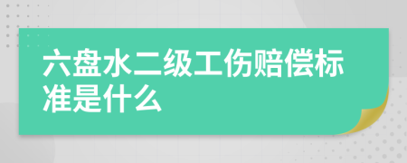 六盘水二级工伤赔偿标准是什么