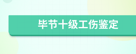 毕节十级工伤鉴定