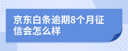 京东白条逾期8个月征信会怎么样