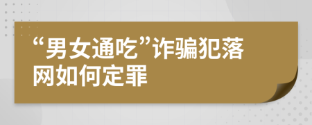 “男女通吃”诈骗犯落网如何定罪