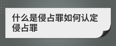 什么是侵占罪如何认定侵占罪