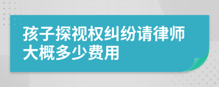 孩子探视权纠纷请律师大概多少费用