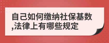 自己如何缴纳社保基数,法律上有哪些规定