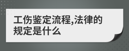 工伤鉴定流程,法律的规定是什么