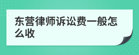 东营律师诉讼费一般怎么收