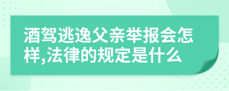 酒驾逃逸父亲举报会怎样,法律的规定是什么