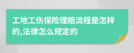 工地工伤保险理赔流程是怎样的,法律怎么规定的