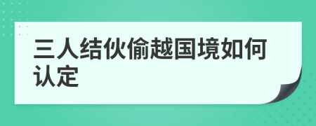 三人结伙偷越国境如何认定