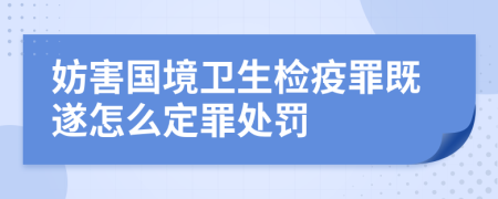 妨害国境卫生检疫罪既遂怎么定罪处罚