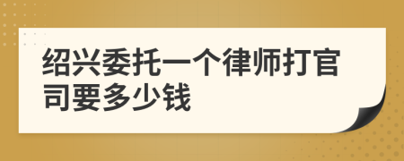 绍兴委托一个律师打官司要多少钱