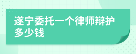 遂宁委托一个律师辩护多少钱