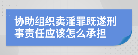 协助组织卖淫罪既遂刑事责任应该怎么承担