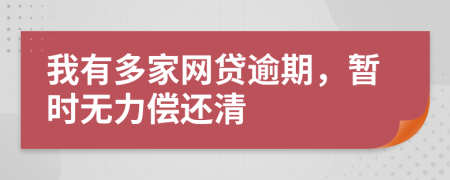 我有多家网贷逾期，暂时无力偿还清