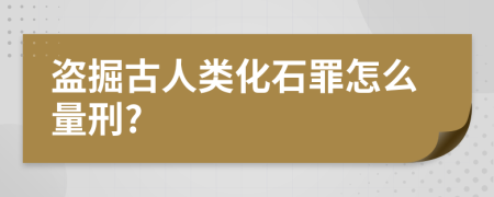 盗掘古人类化石罪怎么量刑?