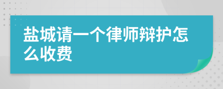 盐城请一个律师辩护怎么收费