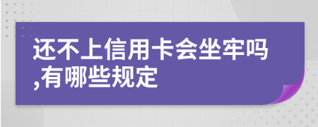 还不上信用卡会坐牢吗,有哪些规定