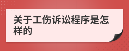 关于工伤诉讼程序是怎样的